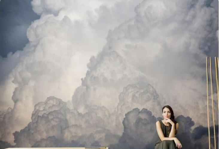 “天空中的棉花糖”——云朵壁画